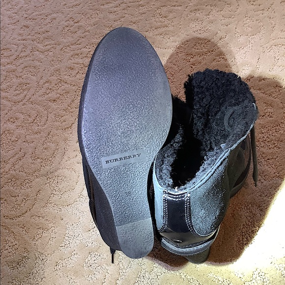 Burberry Suede and Patent Leather Booties - Picture 4 of 6